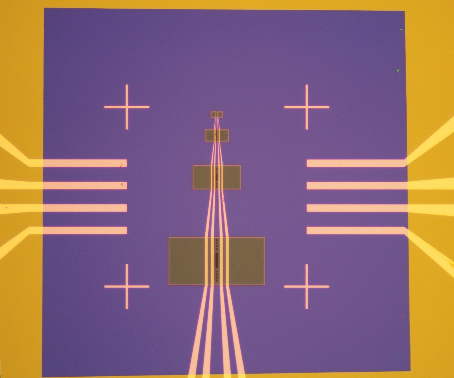 Ex-situ TEM grid with four electrical contacts (6 pack)